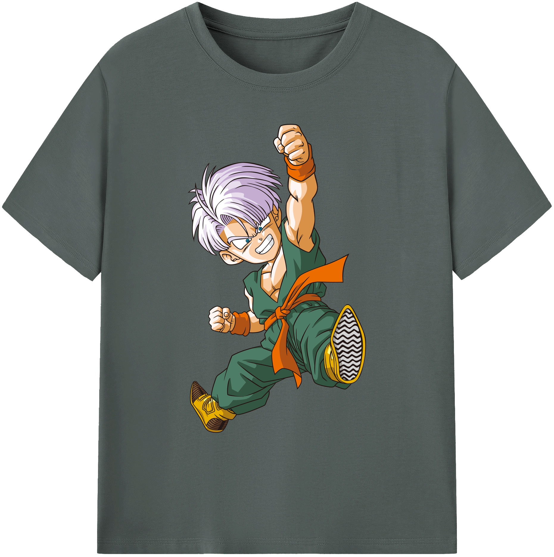 （画像用） ドラゴンボール トランクス（Torankusu）DRAGON BALL Trunks 綿100％ メンズ半袖Tシャツ｜肌触りやわらか＆通気性